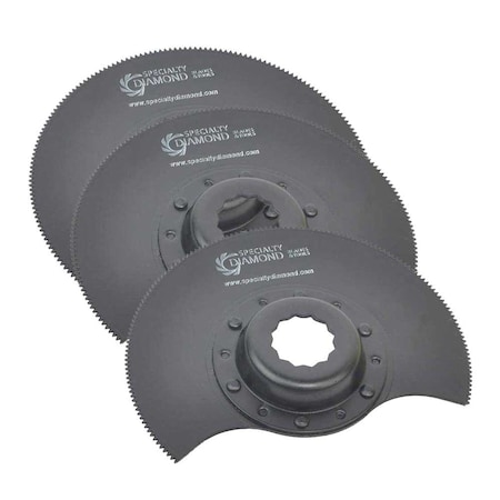 Versa Tool 80mm HSS Semi-Circular Multi-Tool Saw, 9mm Offset Mount, PK 3 SB3J-D